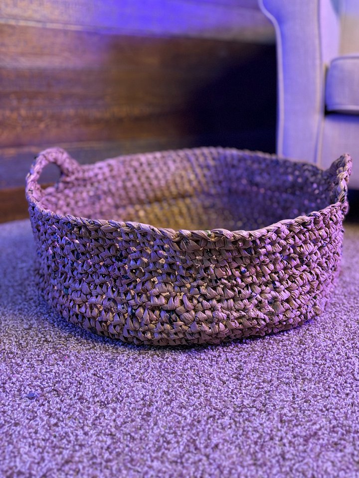 All Recycled Grocery Bag Crochet Baskets product image (1)