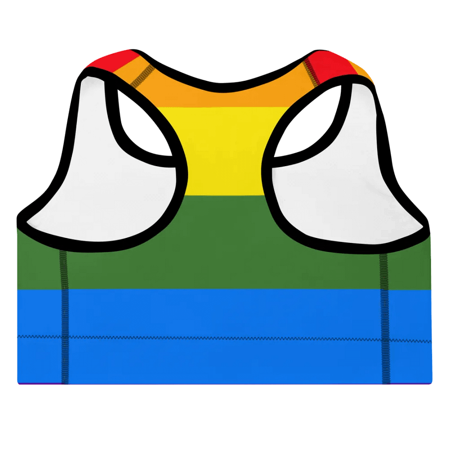 Rainbow Burst Padded Sports Bra product image (4)