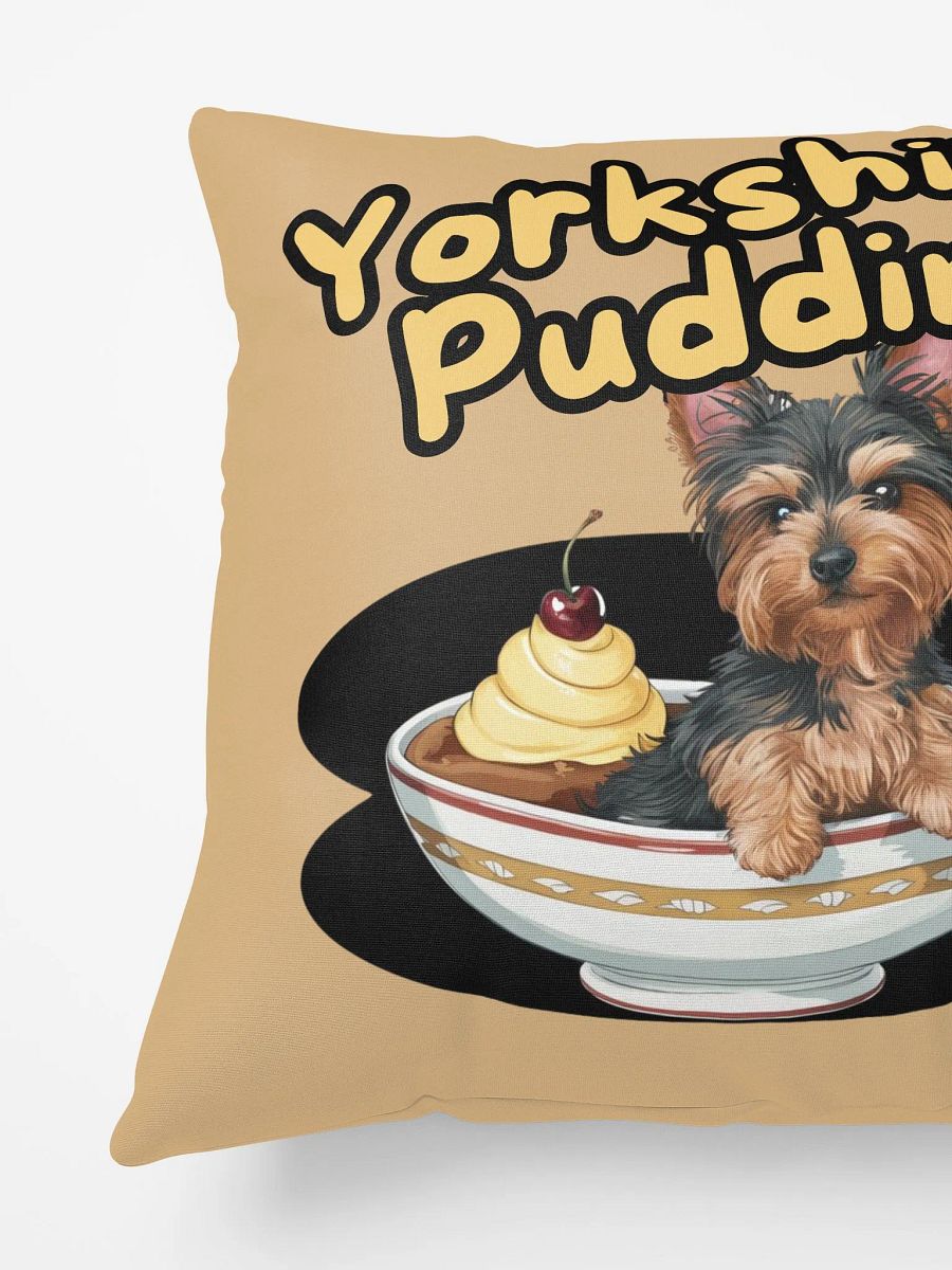 Cute Yorkshire Pudding Pillow with Terrier Dog Design product image (3)