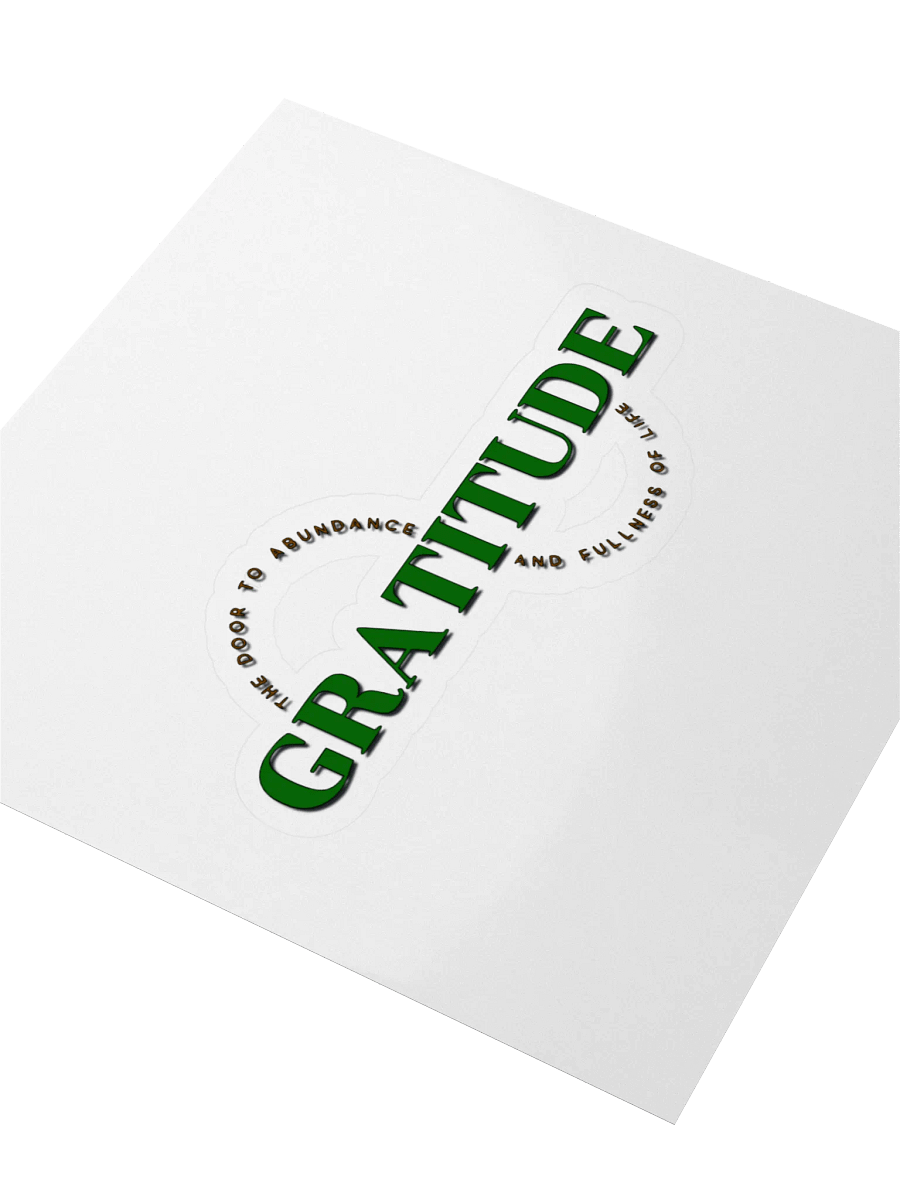 Abundance of Gratitude Kiss Cut Stickers product image (3)