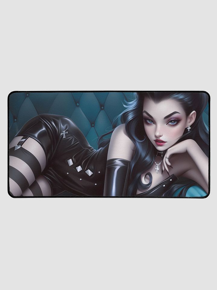 Goth girl in pin-up style, digital art product image (1)