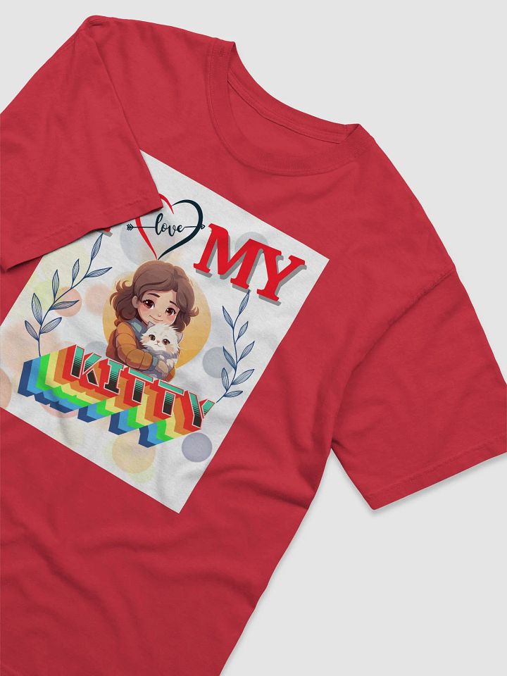 I Love my kitty design -Comfort Colors Garment-Dyed Heavyweight T-Shirt product image (2)