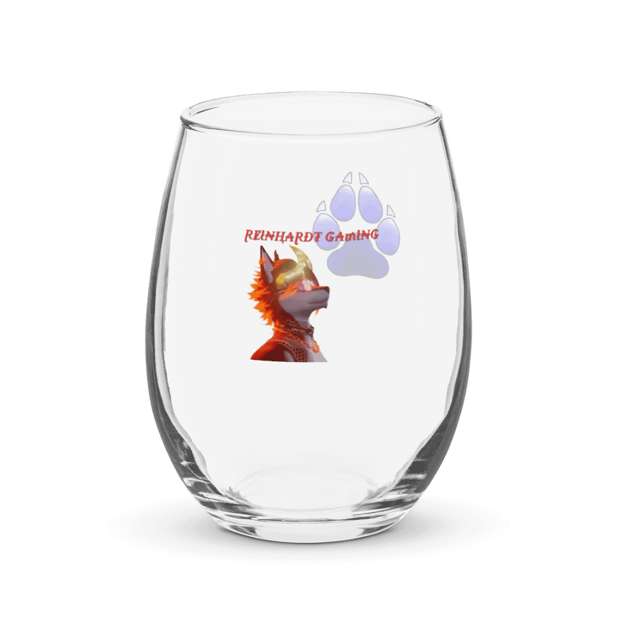 Reinhardt Gaming Flame Fury Stemless Wine Glass product image (1)