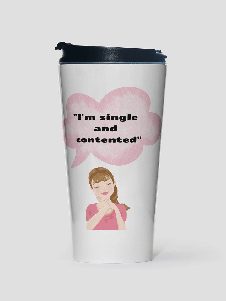 Contentment Speech Bubble Stainless Steel Travel Mug product image (1)