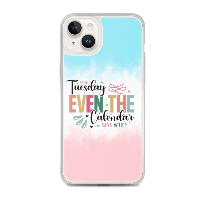 WTF Calendar Quote iPhone® Clear Case product image (1)