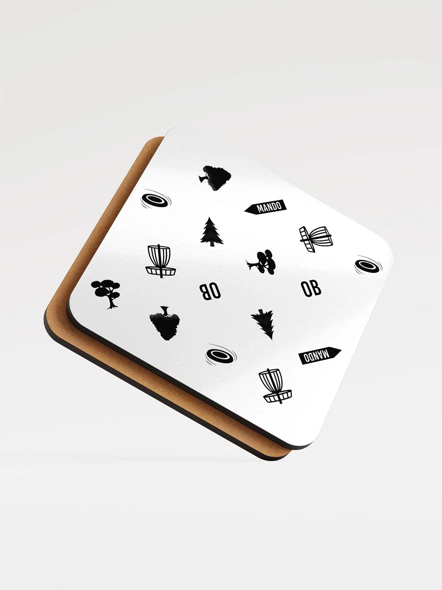 Disc Golf objects - Glossed Cork Coaster product image (5)