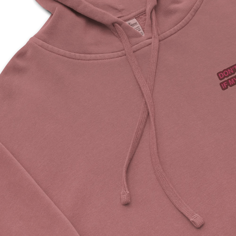 L.C. HEADPHONES ON (rose design) embroidered pigment hoodie product image (8)