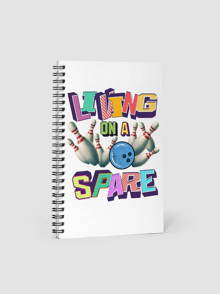 Living On A Spare Retro Bowling Spiral Notebook product image (1)