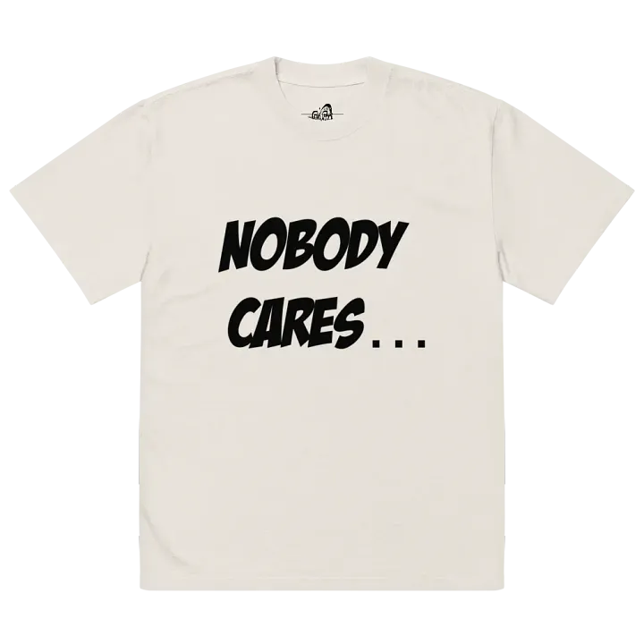 Nobody Cares Oversized T-shirt product image (2)