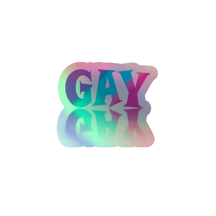 Gay Reflections (LAG Colors) Holographic Sticker product image (1)