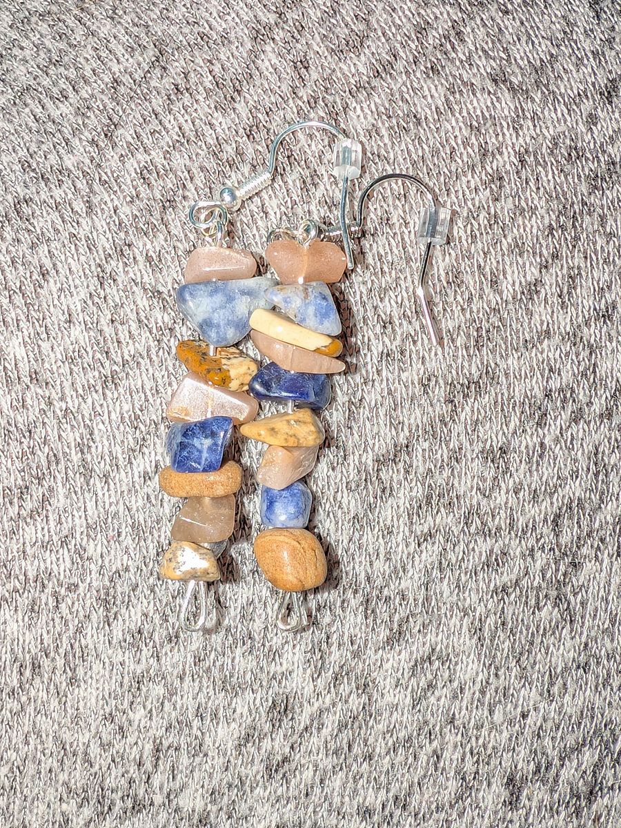 Handmade Crystal Earrings! ( ROSE QUARTZ ) product image (1)