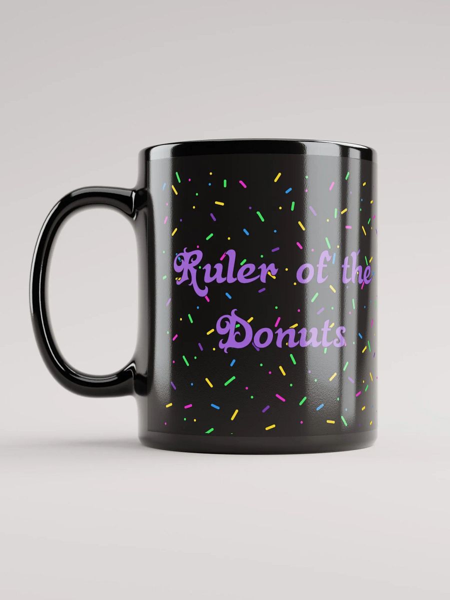 Ruler of the Donuts Black Mug product image (12)