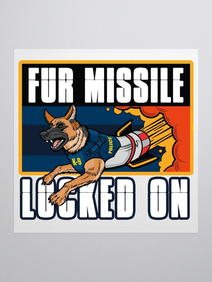 Fur Missile K-9 Kiss Cut Stickers product image (9)