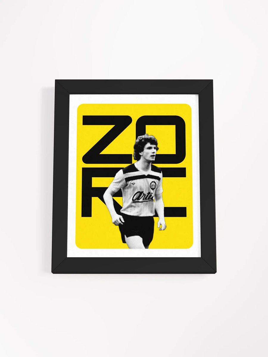 Michael Zorc BW Borussia Dortmund Name Art Framed Print product image (3)