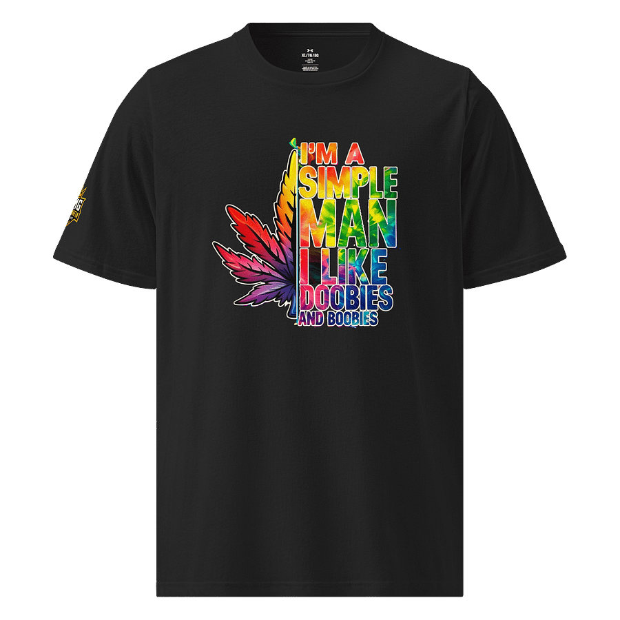 “Simple Man: I Like Doobies & Boobies” Under Armour Athletic T-Shirt product image (1)