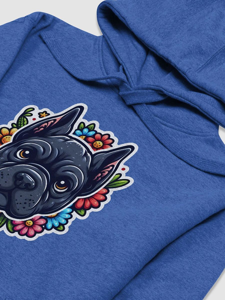 Cozy Black Cane Corso with Vibrant Flowers Hoodie – Stylish Dog Lover Design product image (23)