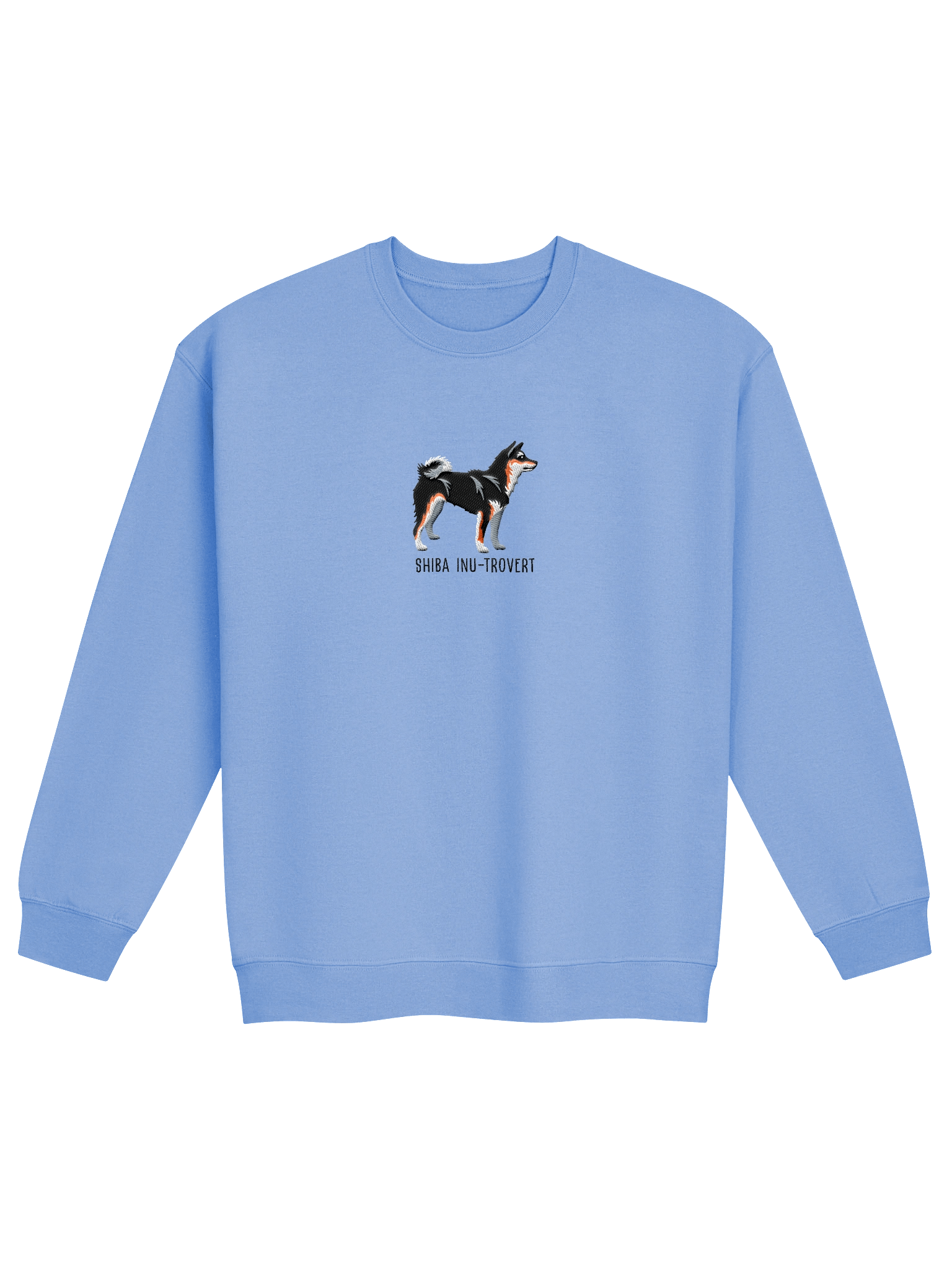 Shiba Inu-Trovert Sweatshirt (Embroidered) of a Japanese Shiba Inu(Tricolor) product image (13)