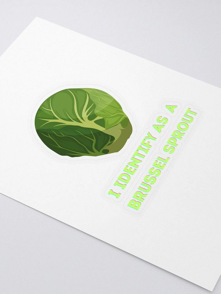 I Identify as a Brussel Sprout Sticker product image (2)