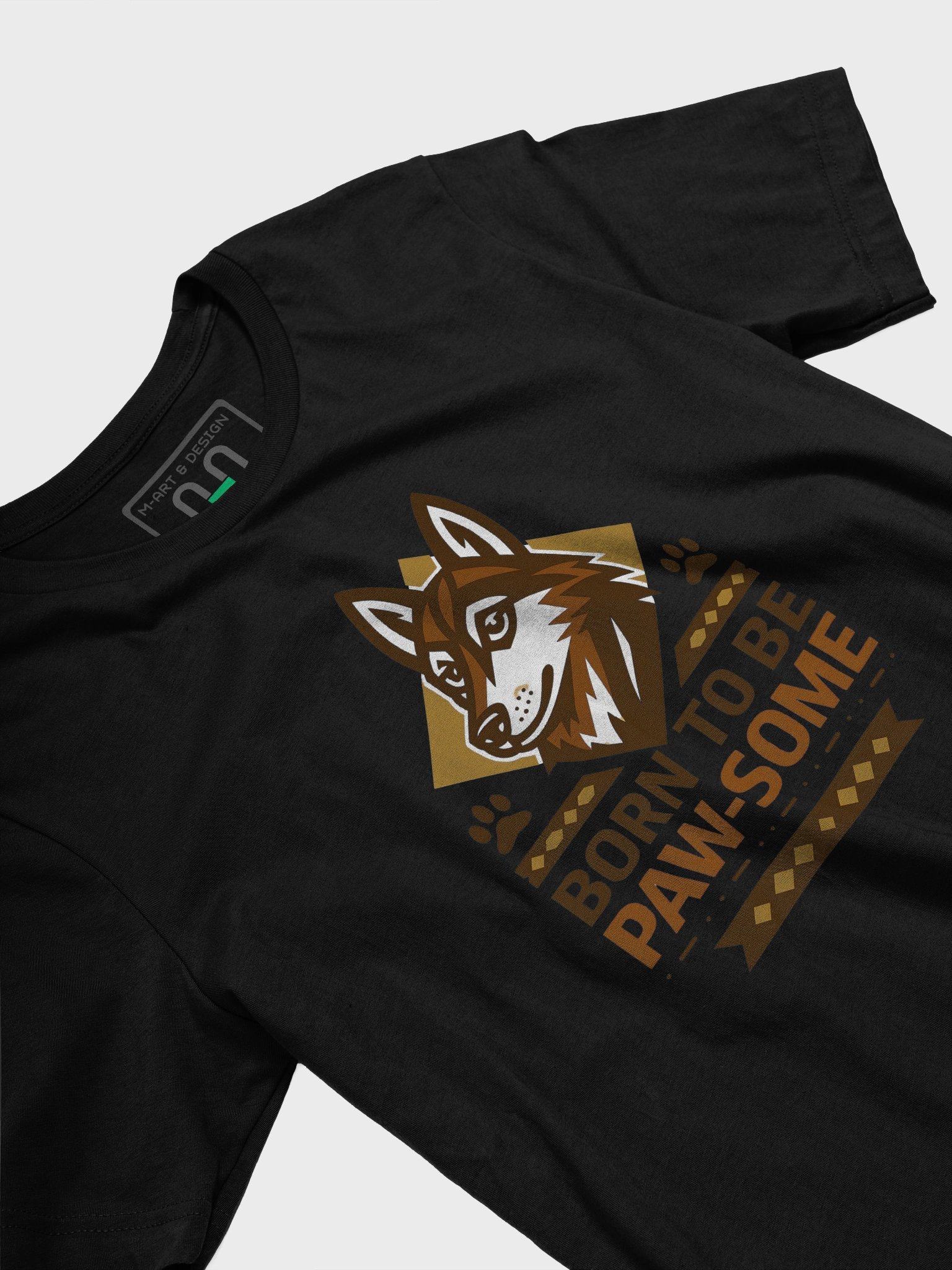 “Born to Be Paw-some” Tribal Edition - T-Shirt product image (19)