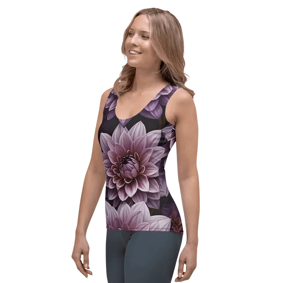 Harmony Dahlia All-Over Print Women's Tank Top product image (3)