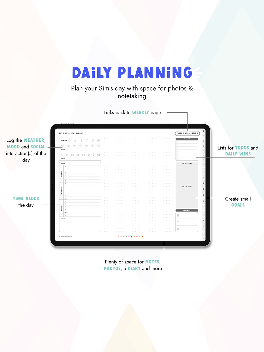 Digital Sim Life Planner Bundle product image (7)