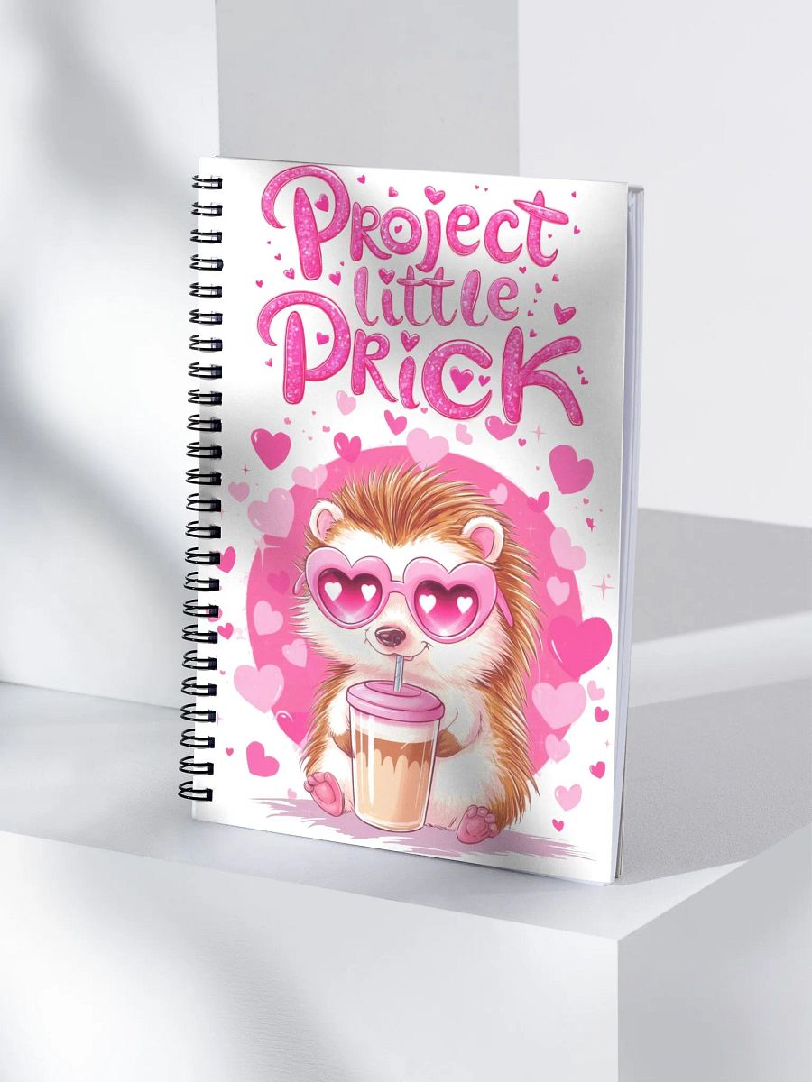 Adorable Hedgehog Heart Spiral Notebook product image (4)