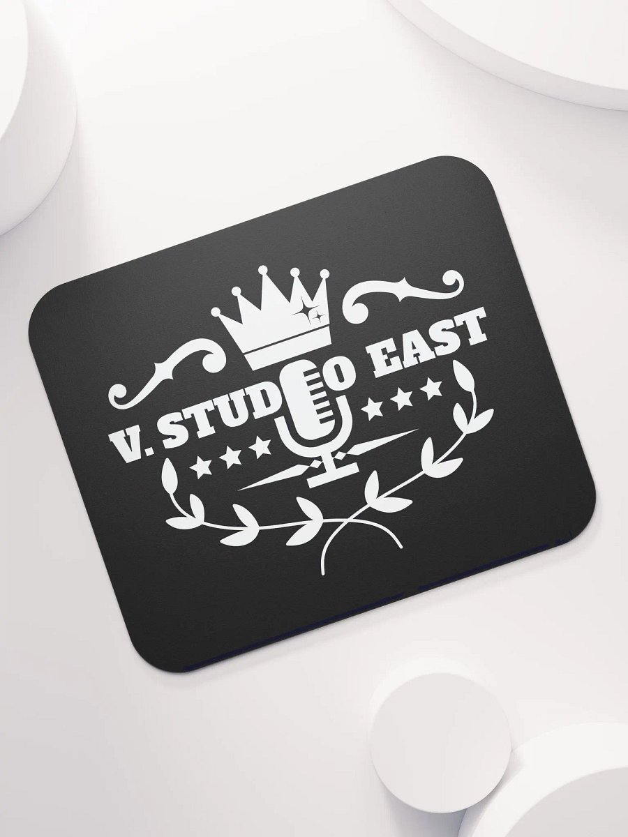 Black mousepad with white logo (small) product image (7)