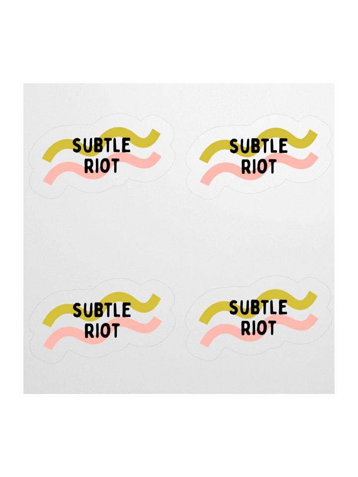 Subtle Riot Kiss Cut Sticker Set product image (1)