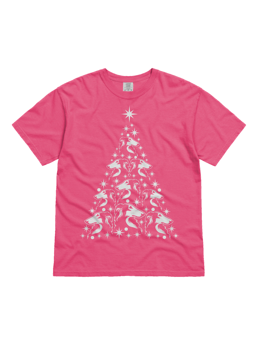 Borzoi Christmas Tree T-Shirt product image (41)
