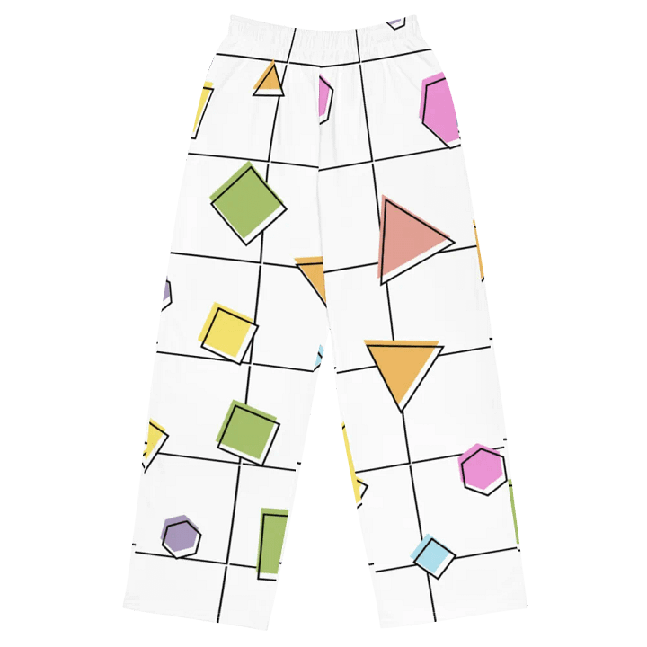 Geometric Fusion Unisex Wide-Leg Pants product image (1)