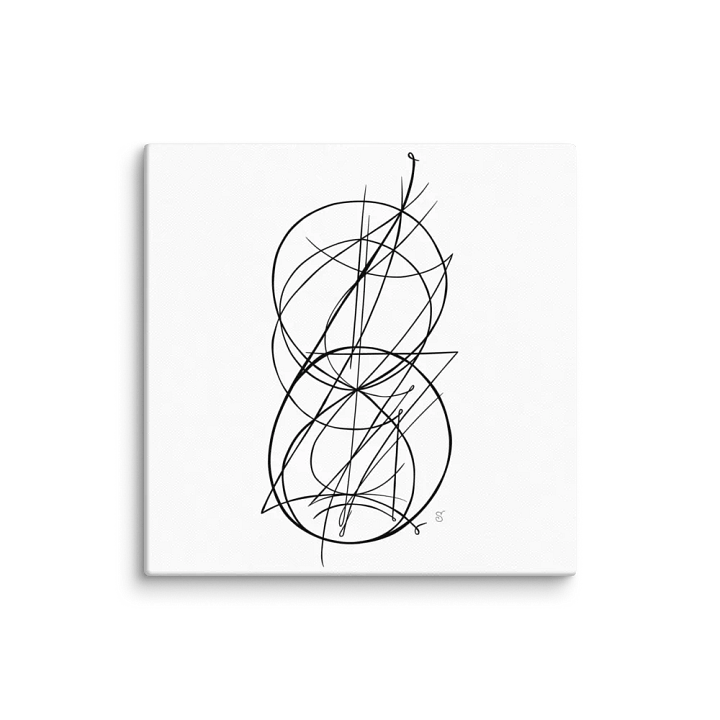 Intricacy in Monochrome Canvas - Abstract Image No. 8 product image (1)