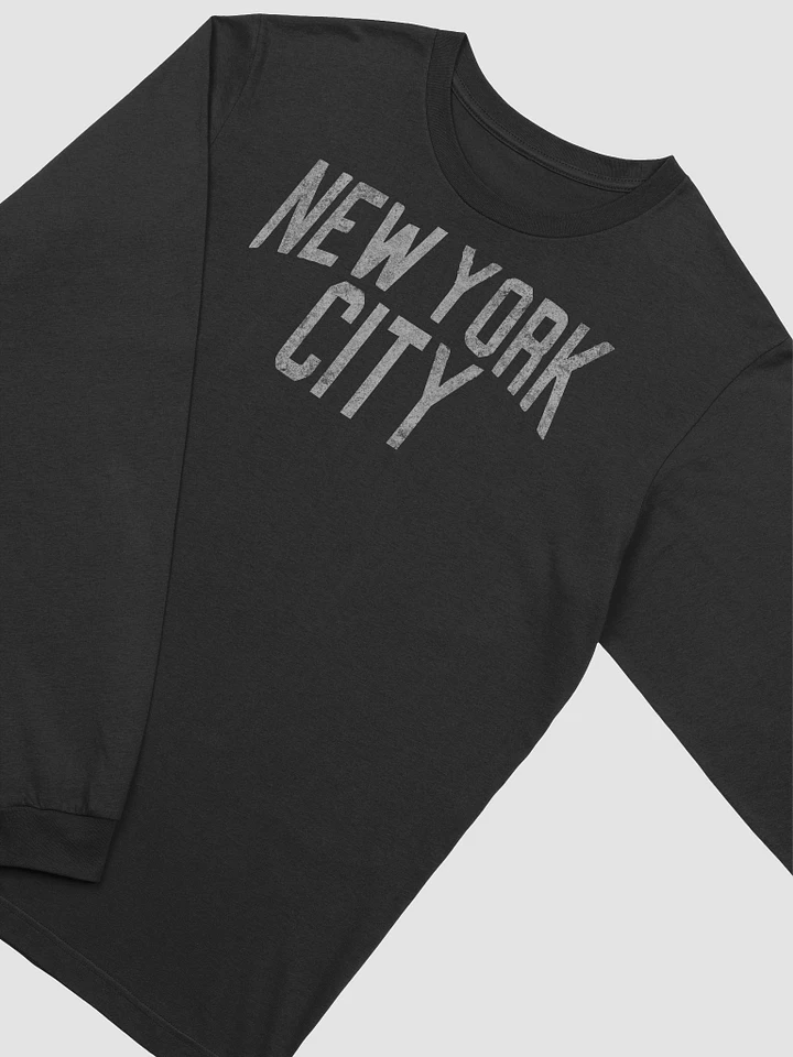 New York City LS T-shirt (White text) product image (1)