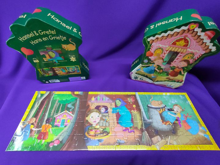 Puzzle Hansel & Gretel, jogo para criança, estória clássica, divertido, competências de observação product image (2)