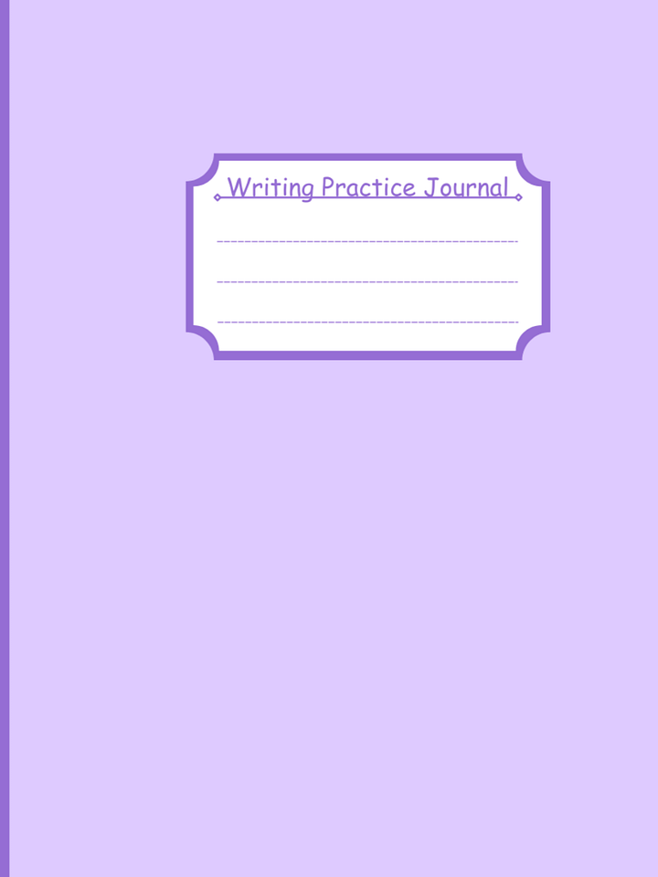 Pastel Purple Digital Writing Practice Journal product image (1)