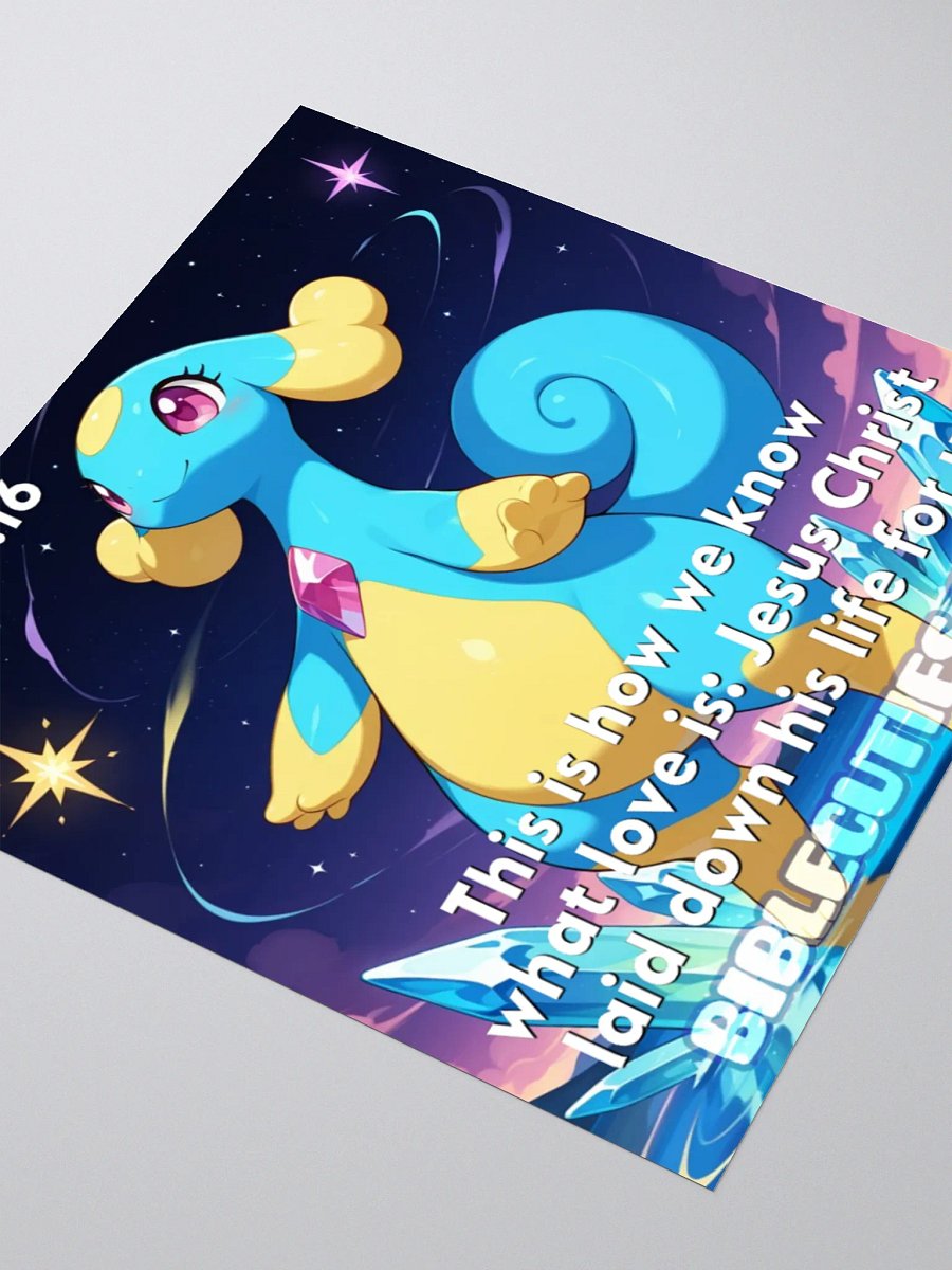 Bible Cuties Florence - This is how we know what love is: Jesus Christ laid down his life for us Sticker product image (6)
