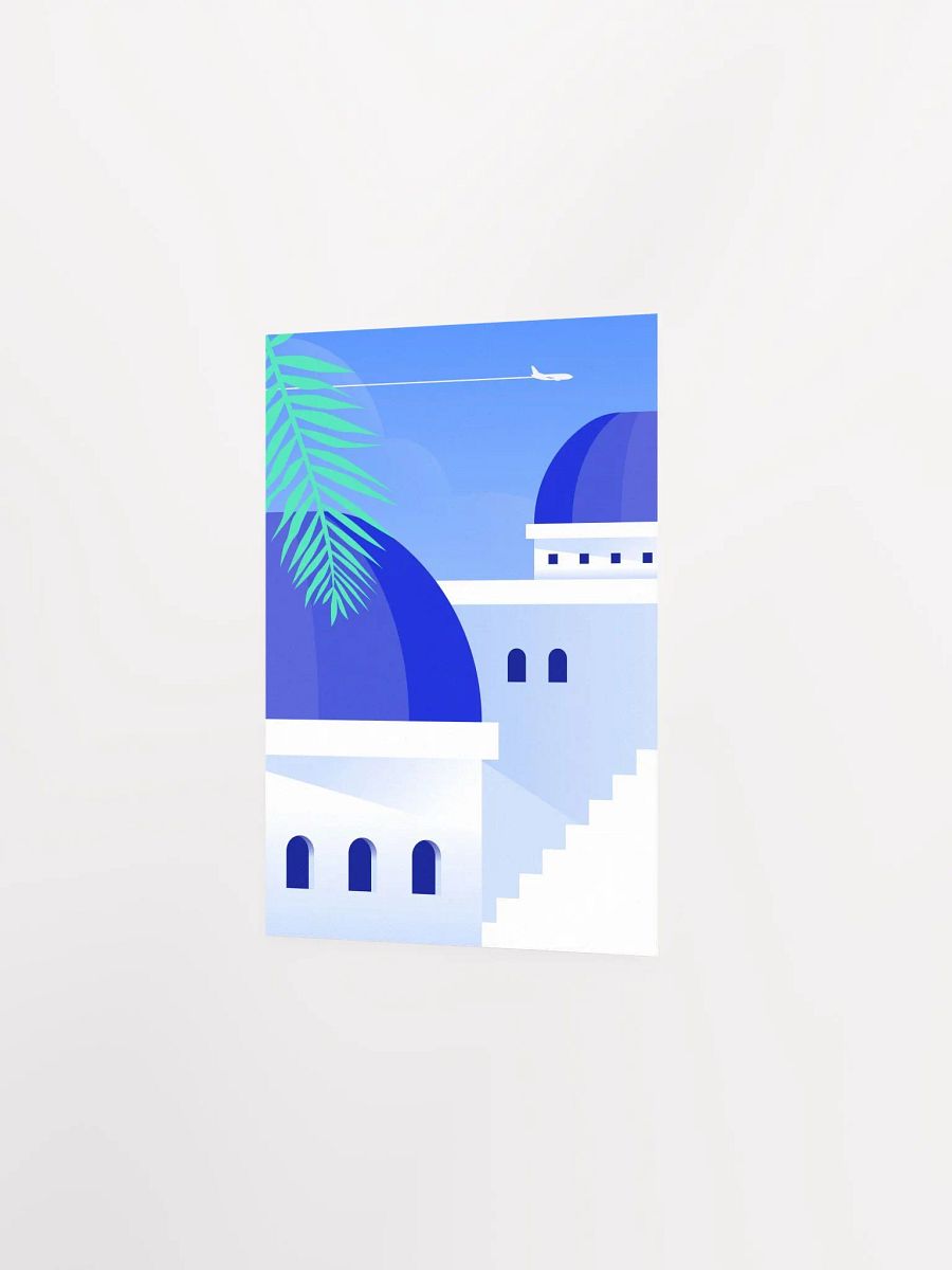 Boho travel art. Santorini, Greece poster — boho travel poster product image (7)