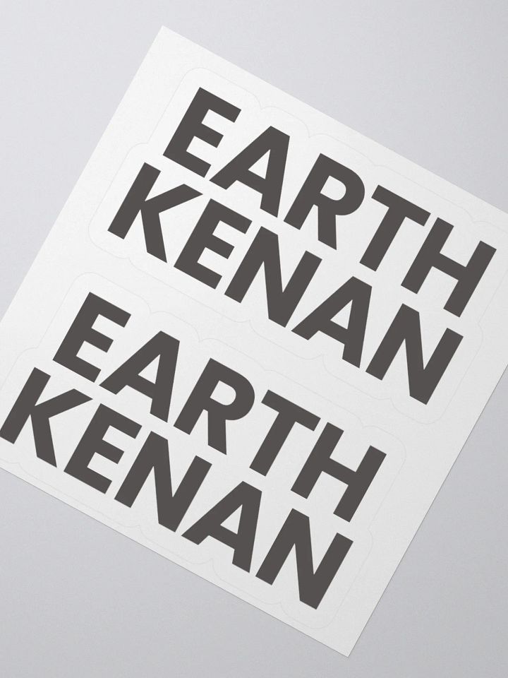 Earth Kenan logotype stickers product image (2)
