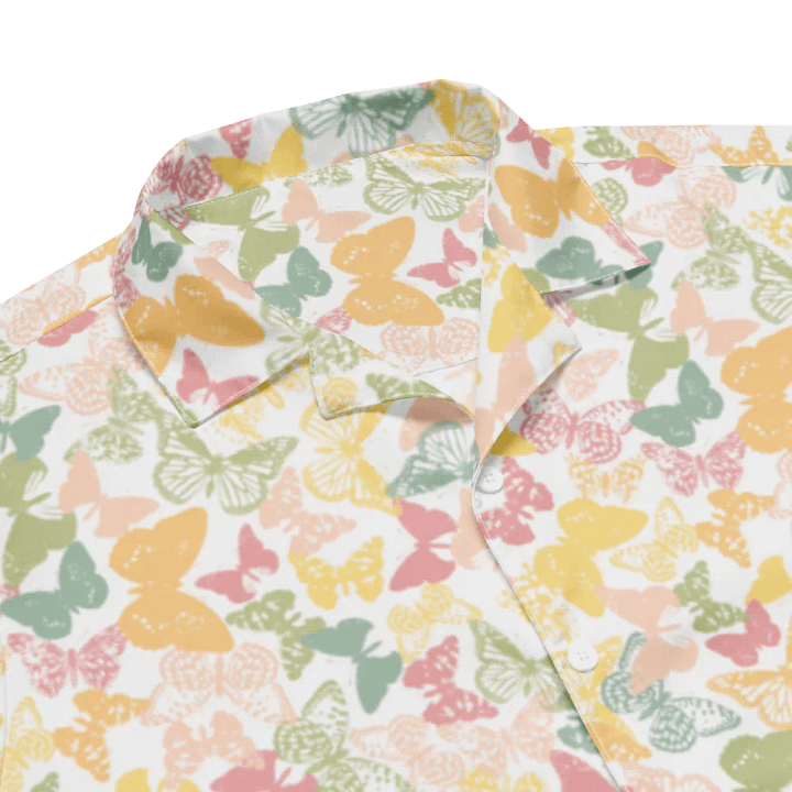 Pastel Butterfly Hawaiian Shirt product image (2)