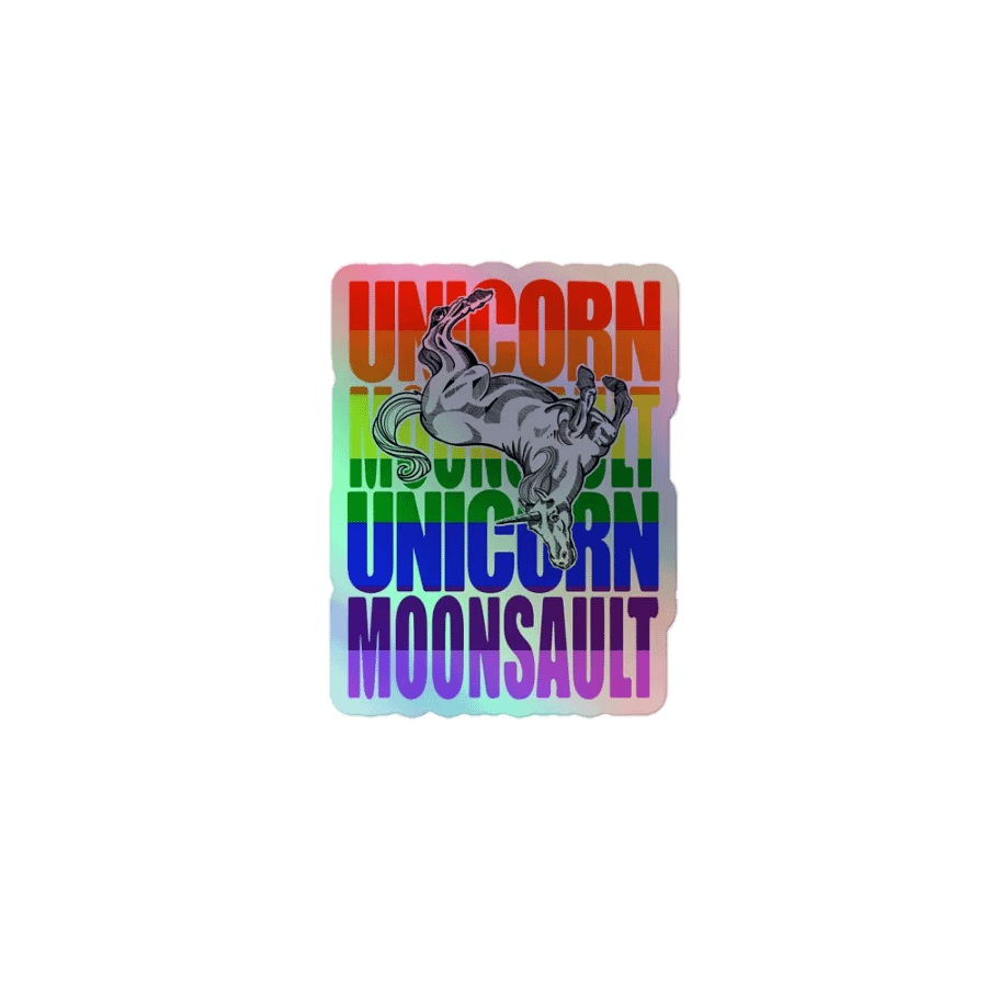 Unicornsault holo sticker product image (1)