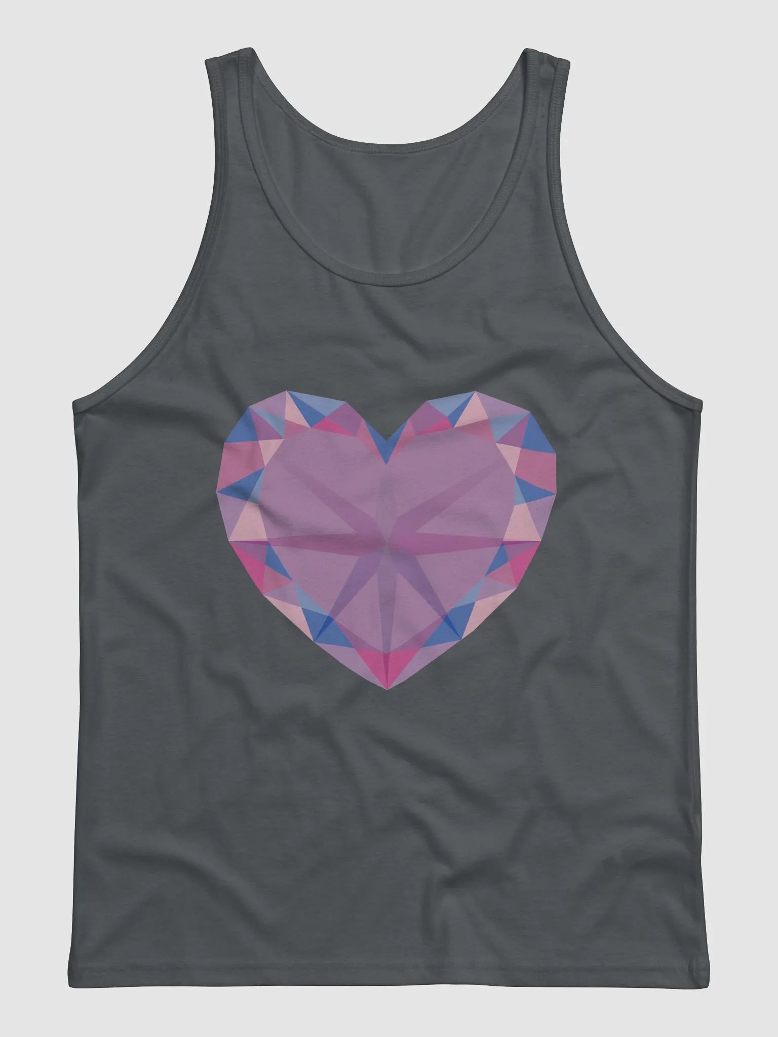 Crystal Heart Bi Pride Tank Top product image (1)