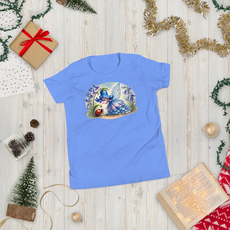 Bluebell Flower Fairy and Ladybug Youth T-Shirt product image (24)