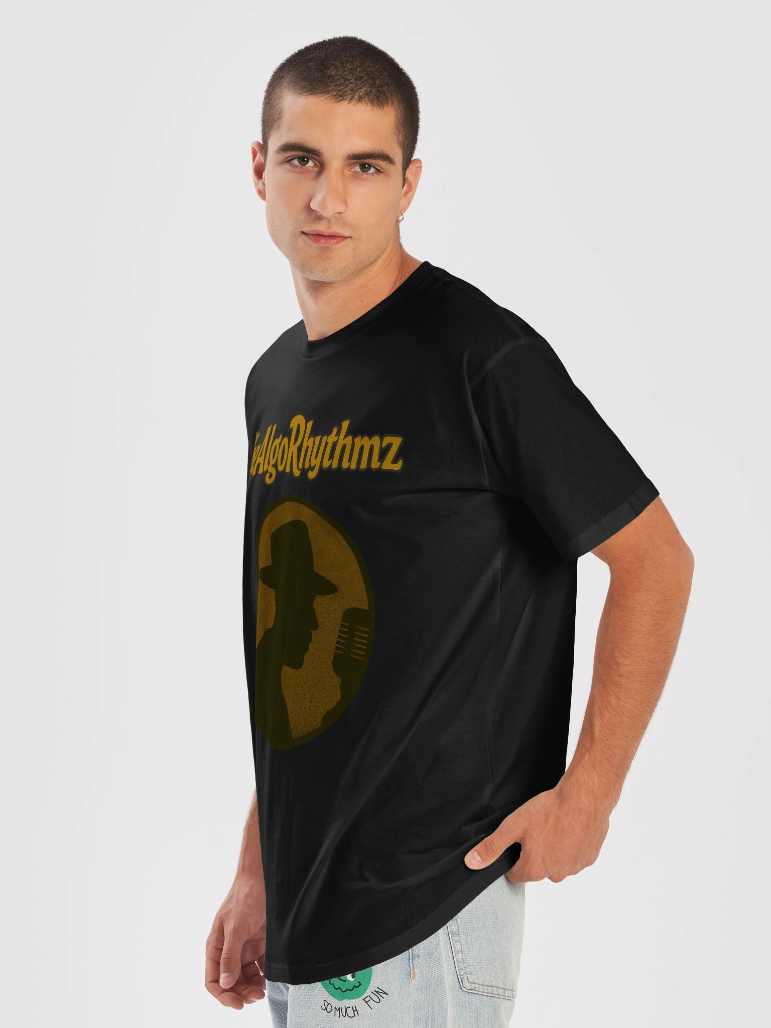 The AlgoRhythmz Official Logo Tee - 3 (Yellow) product image (7)