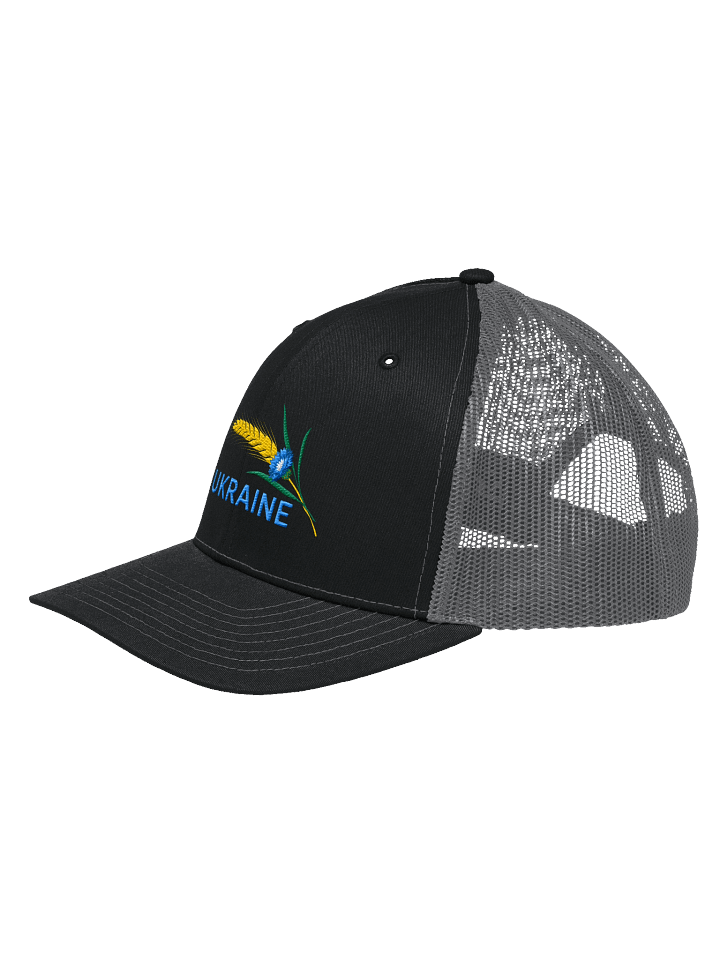 Ukraine Wheat Cornflower Agricultural Heritage Ukrainian Symbol | Richardson Trucker Hat | Embroidered product image (2)