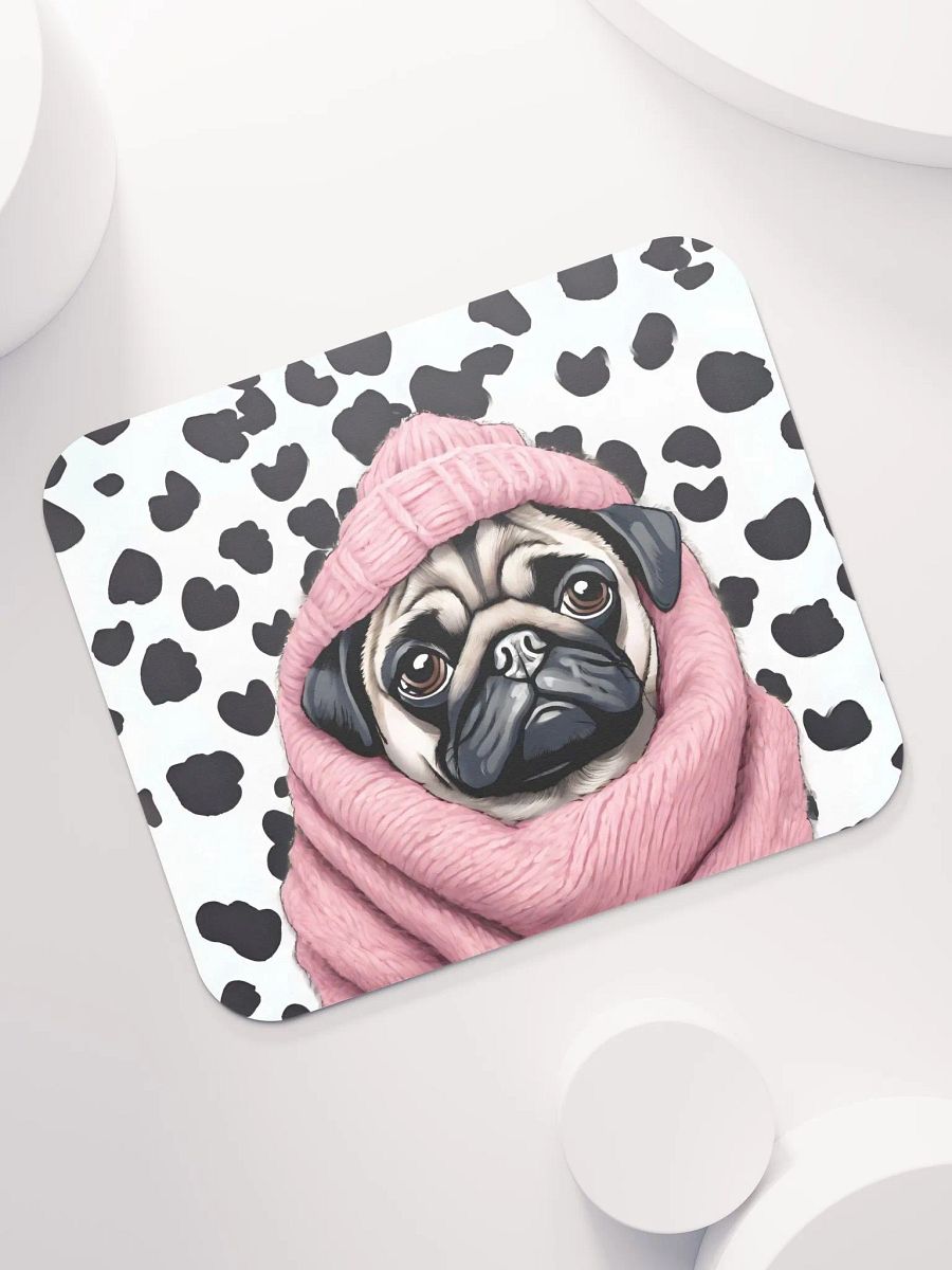 Dotted Pug Mouse Pad product image (2)