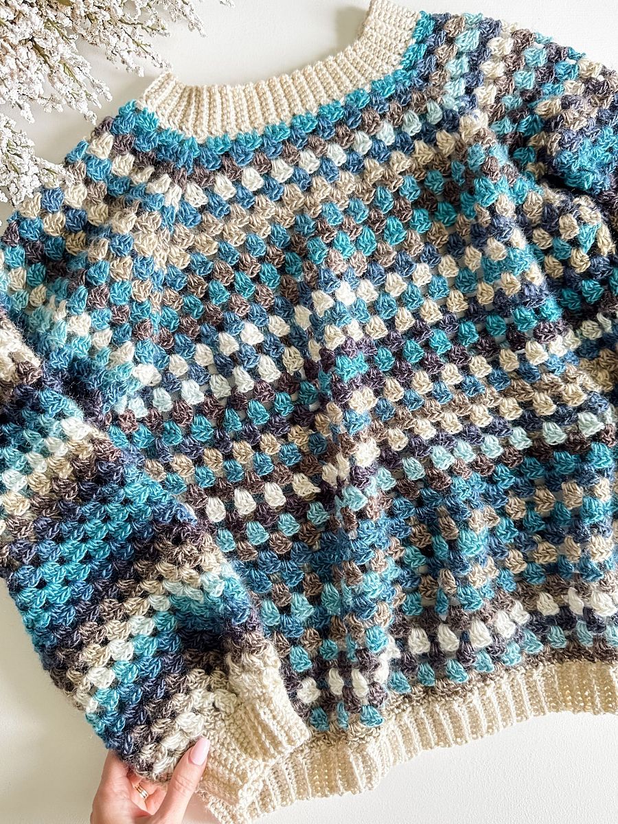 Granny Pop Pullover Crochet Pattern product image (3)