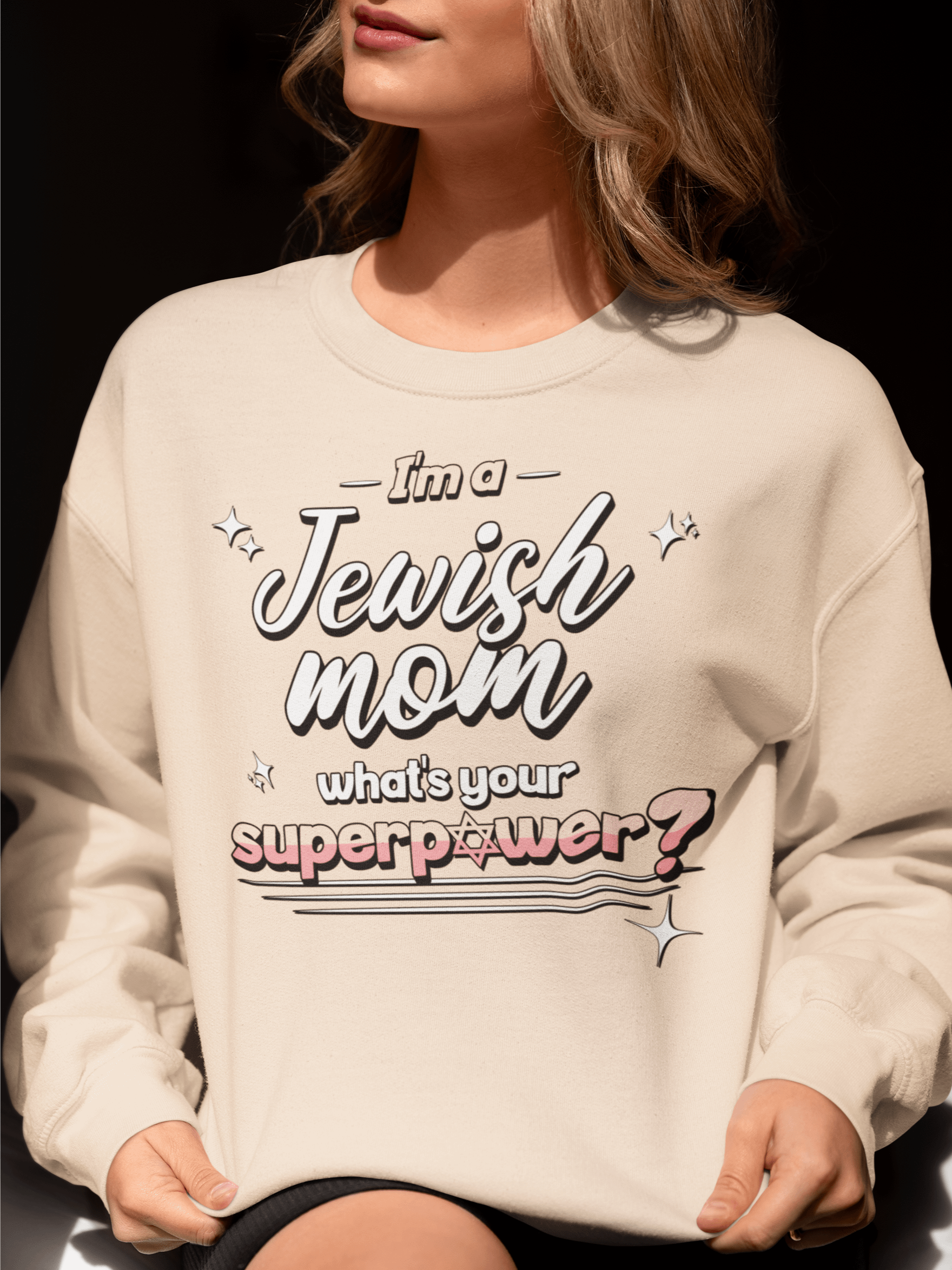 Jewish Mom Superpower Crewneck Sweatshirt product image (1)