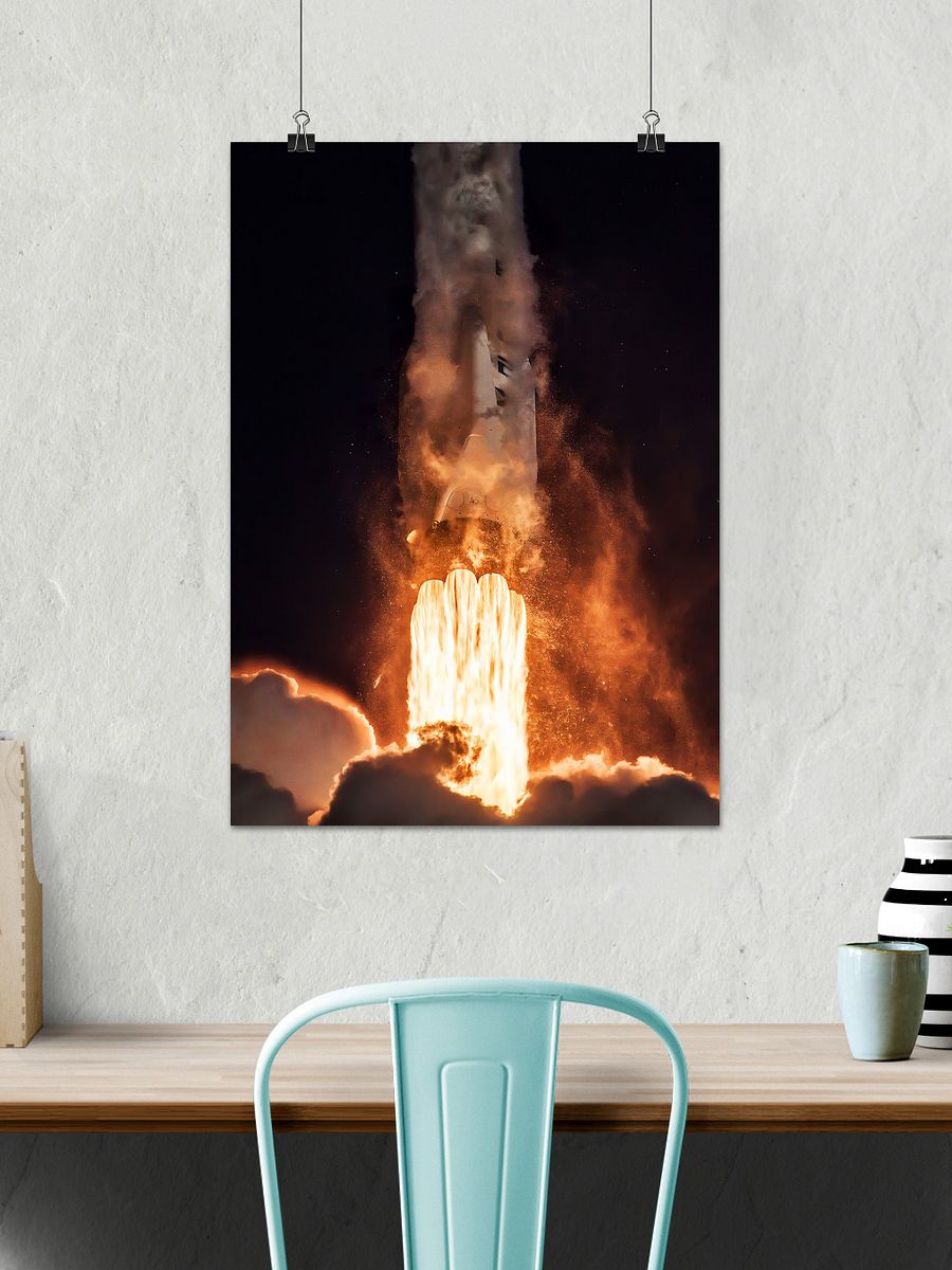 SpaceX Falcon 9 liftoff/TESS Mission, 2018 — space poster, space art print, photo poster, nasa poster product image (2)