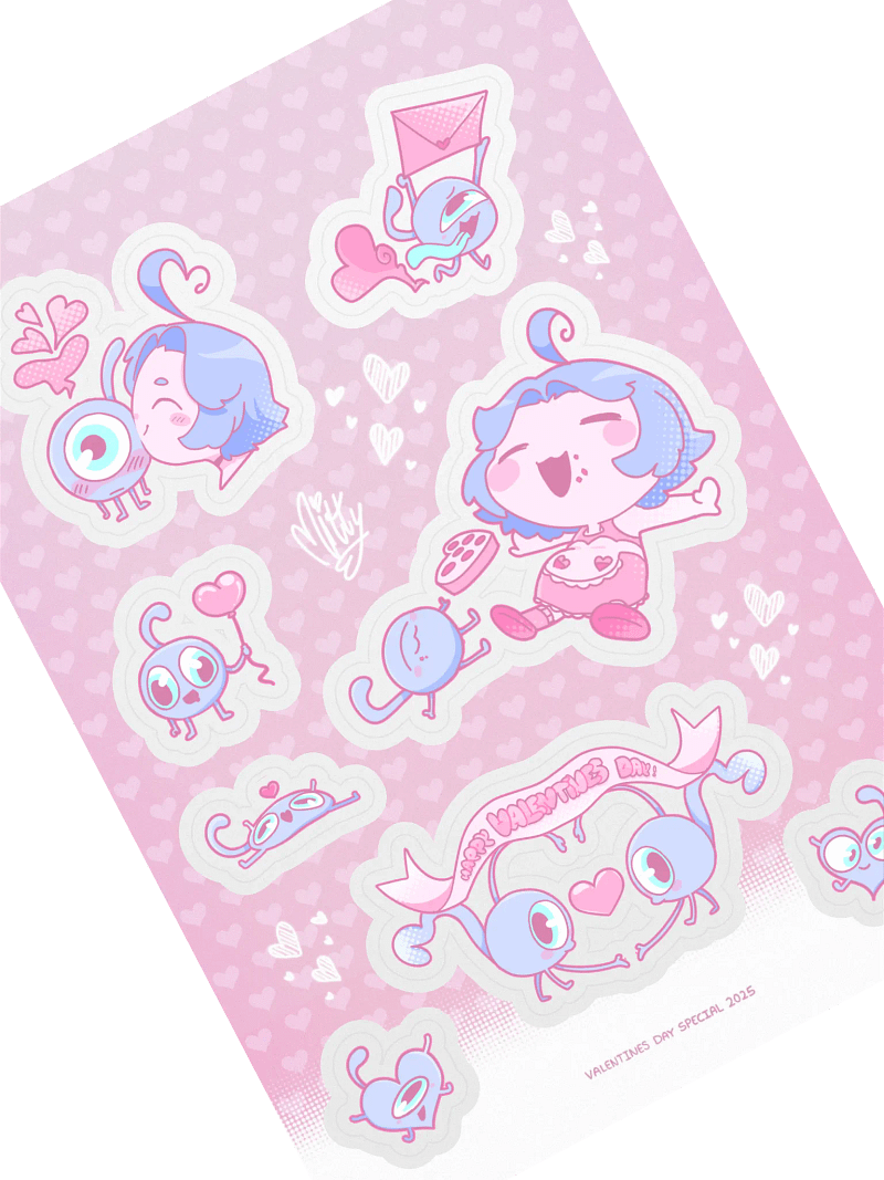 Valentines Day 2025 Special! Set #2 - Sticker Sheet