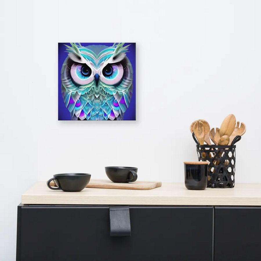 Fantasy Fractal Owl Art - v4 product image (8)