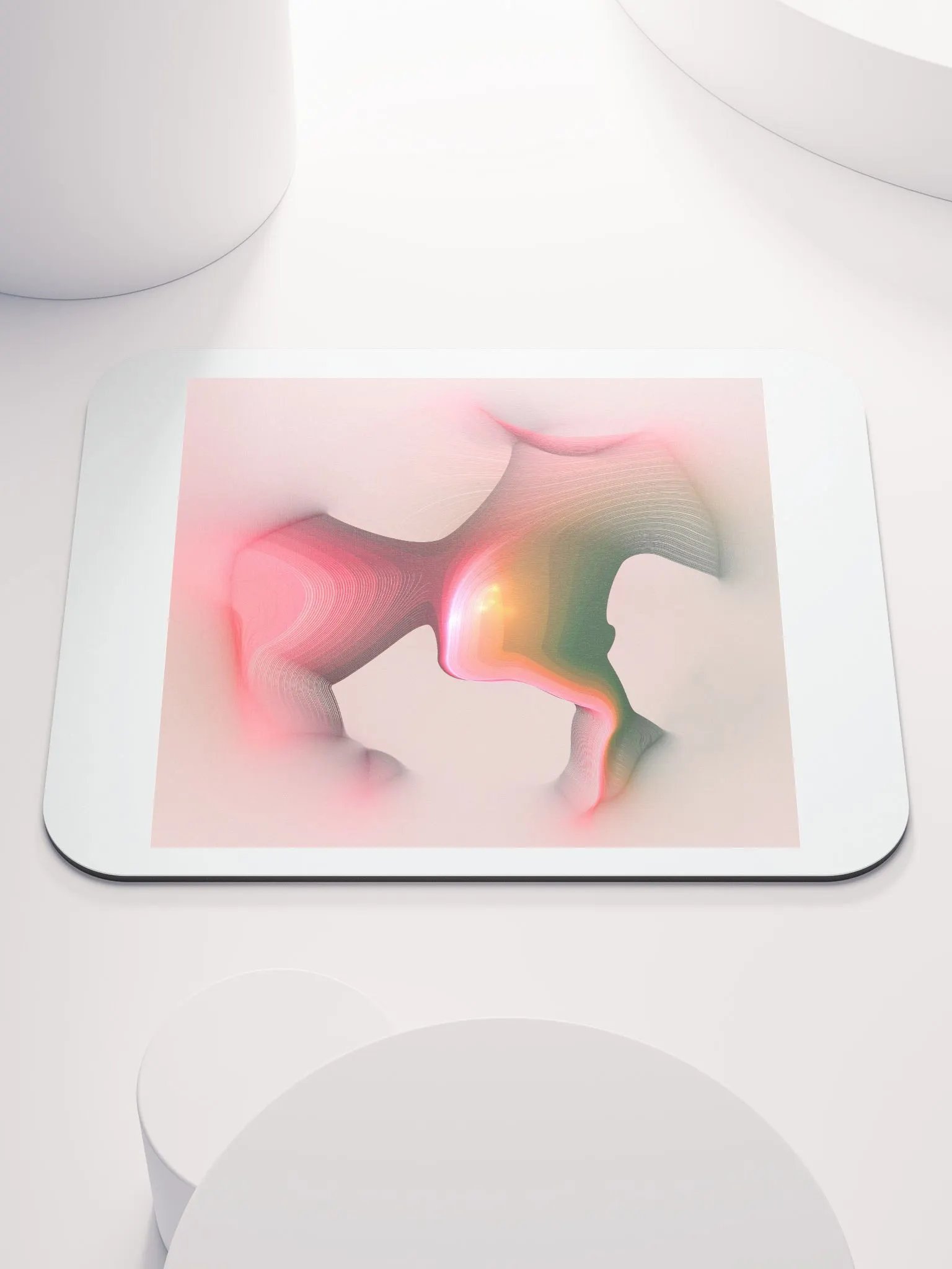 Galloping Horse Algorithmic Art mouse pad product image (1)